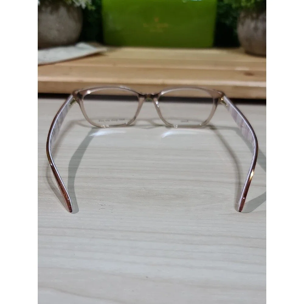 Kate Spade Brylie Eyeglasses - QGX Beige Strip White New